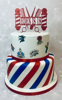 Barber and Tattoo Cake