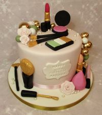 Cosmetics and Make Up cake