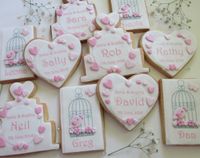 Place Cards BCage Heart Cake