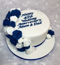 Sapphire Anniversary cake
