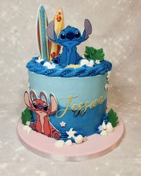 Stitch and Angel Edible Ink Prints Buttercream finish