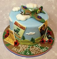 WW2 Spitfire cake